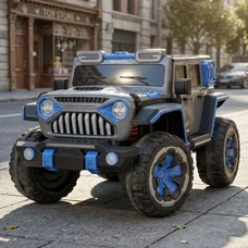 Детский электромобиль джип M 5845EBLRS-4 синий в автопокраске
