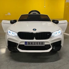 Детский электромобиль M 4791EBLR-1 белый BMW с мягким сиденьем фото 14