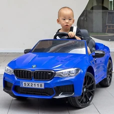 Детский электромобиль M 4791EBLR-4 синий BMW с мягким сиденьем