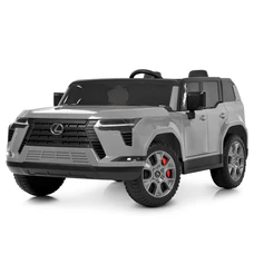 Двухместный детский электромобиль M 6409EBLR-11 серый с EVA колесами фото 21