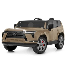 Двухместный детский электромобиль M 6409EBLR-13 бежевый с EVA колесами фото 21