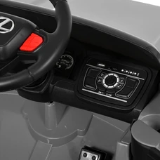 Детский электромобиль джип M 6410EBLR-11 серый Lexus с мягким сиденьем фото 16