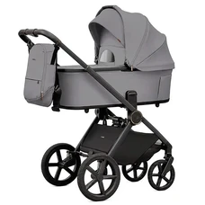 Универсальная коляска 2 в 1 Carrello Ultimo CRL-6701 Canyon Grey серая с сумочкой