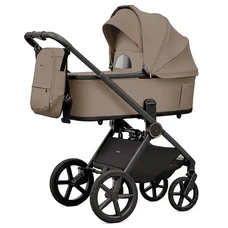 Универсальная коляска 2 в 1 Carrello Ultimo CRL-6701 Acoustic Beige бежевая с сумочкой