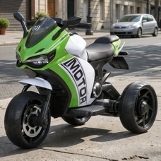 Детский мотоцикл M 4053EL-5 зеленый Ducati с двумя моторами