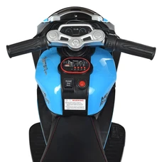 Детский мотоцикл M 4135EL-1-4 сине-белый Yamaha с двумя моторами фото 63