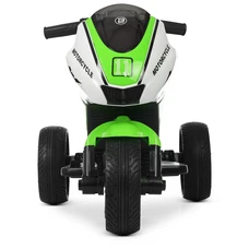 Детский мотоцикл M 4135EL-1-5 зелено-белый Yamaha с двумя моторами фото 14