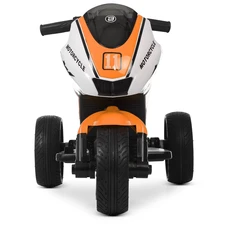 Детский мотоцикл M 4135EL-1-7 оранжево-белый Yamaha с двумя моторами фото 37