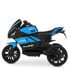Детский мотоцикл M 4135EL-4 синий Yamaha с двумя моторами фото 37