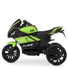 Детский мотоцикл M 4135EL-5 зеленый Yamaha с двумя моторами фото 41
