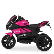 Детский мотоцикл M 4135EL-8 розовый Yamaha с двумя моторами фото 41