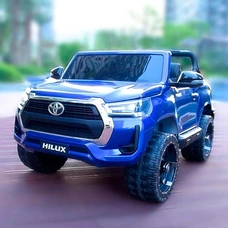 Детский электромобиль джип M 4919EBLRS-4 синий Toyota в автопокраске фото 14