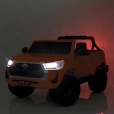 Детский электромобиль джип M 4919EBLRS-7 оранжевый Toyota в автопокраске фото 54