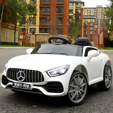 Детский электромобиль M 4612EBLR-1 белый Mercedes с мягким сиденьем