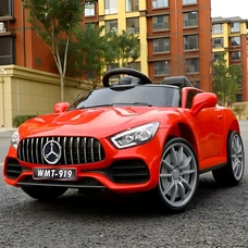 Детский электромобиль M 4612EBLR-3 красный Mercedes с мягким сиденьем