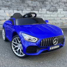 Детский электромобиль M 4612EBLR-4 синий Mercedes с мягким сиденьем