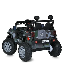Детский электромобиль джип M 4960EBLRS-18(24V) камуфляж с мягким сиденьем фото 21