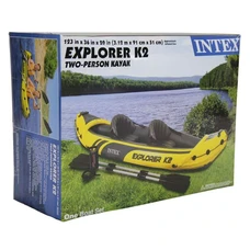 Надувная лодка Intex 68307 двухместная 312 х 91 х 51 см фото 15