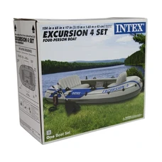 Надувная лодка Intex 68324 четырехместная 312 х 165 х 43 см фото 53