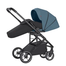 Прогулочная коляска Carrello Alfa BF CRL-5508 Indigo Blue синяя с чехлом на ноги