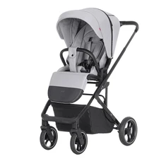 Прогулочная коляска Carrello Alfa BF CRL-5508 Feather Grey светло-серая с чехлом на ноги фото 14