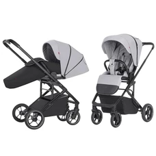 Прогулочная коляска Carrello Alfa BF CRL-5508 Feather Grey светло-серая с чехлом на ноги фото 21