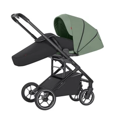 Прогулочная коляска Carrello Alfa BF CRL-5508 Sea Green зеленая с чехлом на ноги