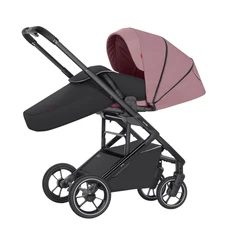 Прогулочная коляска Carrello Alfa BF CRL-5508 Rouge Pink розовая с чехлом на ноги
