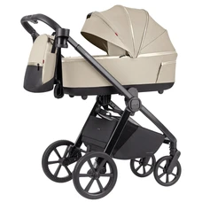 Универсальная коляска 2 в 1 Carrello Omega CRL-6540/1 Solar Beige светло-бежевая с сумочкой