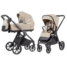Универсальная коляска 2 в 1 Carrello Omega CRL-6540/1 Solar Beige светло-бежевая с сумочкой фото 14
