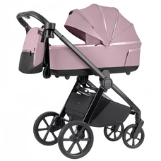 Универсальная коляска 2 в 1 Carrello Omega CRL-6540/1 Galaxy Pink розовая с сумочкой