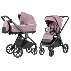 Универсальная коляска 2 в 1 Carrello Omega CRL-6540/1 Galaxy Pink розовая с сумочкой фото 14