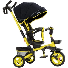 Трехколесный велосипед Tilly Flip T-390/1 желтый с родительской ручкой