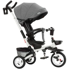 Трехколесный велосипед Tilly Flip T-390/1 серый с родительской ручкой