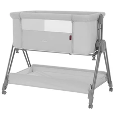 Детская кроватка Carrello Gracia CRL-16502 Cool Grey серая приставная