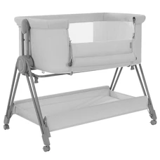 Детская кроватка Carrello Gracia CRL-16502 Cool Grey серая приставная фото 14