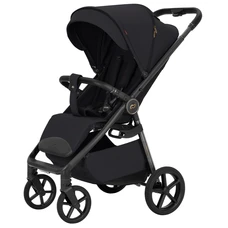 Прогулочная коляска Carrello Bravo Carbon CRL-5530 Deep Black черная с чехлом на ножки
