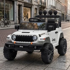 Детский электромобиль M 6312EBLR-1(24V) белый Jeep с мягким сиденьем