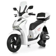 Детский мотоцикл M 6535EL-1(24V) белый скутер Honda с мотором 500W фото 14