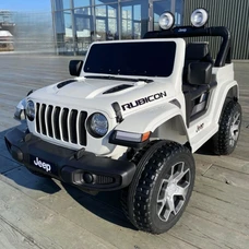 Детский электромобиль джип M 4176EBLR-1 белый с четырьмя моторами