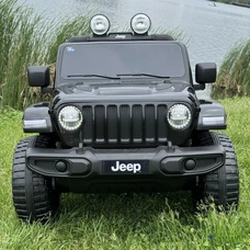 Детский электромобиль джип M 4176EBLRS-2 черный в автопокраске