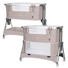 Детская кроватка - манеж Carrello Aria CRL-16401 Cream Beige бежевая высота регулируется