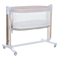 Детская кроватка - манеж El Camino Noa ME 1125-G Beige бежево-серая с электроукачиванием
