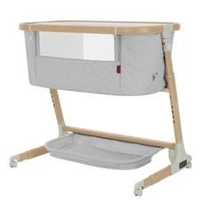 Детская приставная кроватка Carrello Prima CRL-16503 Cloud Grey серая