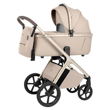 Универсальная коляска 2 в 1 Carrello Vector CRL-6553 Seashell Beige бежевая с бежевой рамой