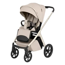 Универсальная коляска 2 в 1 Carrello Vector CRL-6553 Seashell Beige бежевая с бежевой рамой фото 14
