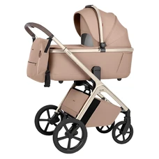 Универсальная коляска 2 в 1 Carrello Vector CRL-6553 Walnut Beige светло-коричневая с бежевой рамой