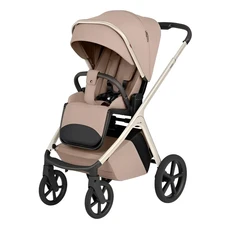 Универсальная коляска 2 в 1 Carrello Vector CRL-6553 Walnut Beige светло-коричневая с бежевой рамой фото 14