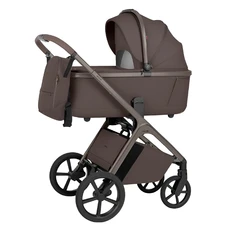 Универсальная коляска 2 в 1 Carrello Vector CRL-6553 Coffee Beige коричневая с коричневой рамой