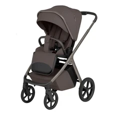 Универсальная коляска 2 в 1 Carrello Vector CRL-6553 Coffee Beige коричневая с коричневой рамой фото 14